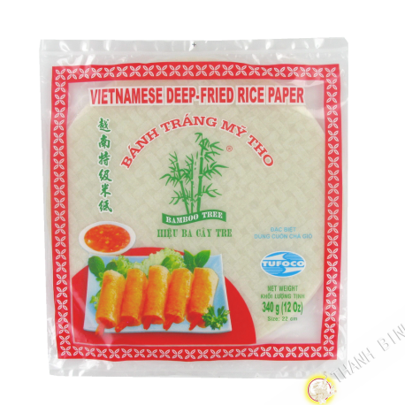 Rice cake 22cm for nems 3 BAMBOO 340g VIETNAM
