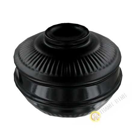 Pôt noir en terre cuit 17.50cm Corée