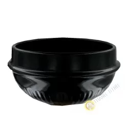 Pôt noir en terre cuit 17.50cm Corée