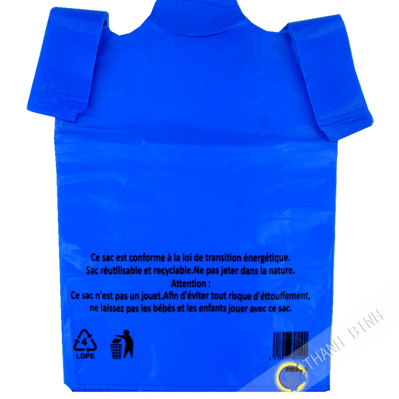 Bolsa de bretel azul GM 30x16x55cm 50pcs 400g China