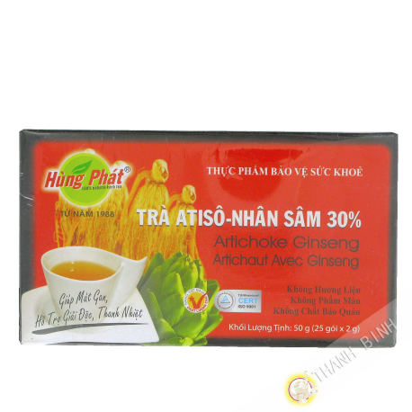Tee artichaud mit ginseng HUNG PHAT 25x2g Vietnam