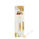 Clip / clamp farm plastic sachet ivory 3x19cm, lot of 2pcs INOMATA Japan