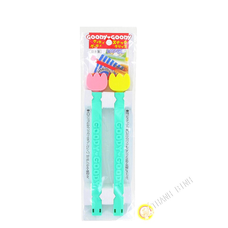 Allegato a clip sacchetto di plastica 18,5 cm, sacco di 2pcs KOHBEC Giappone
