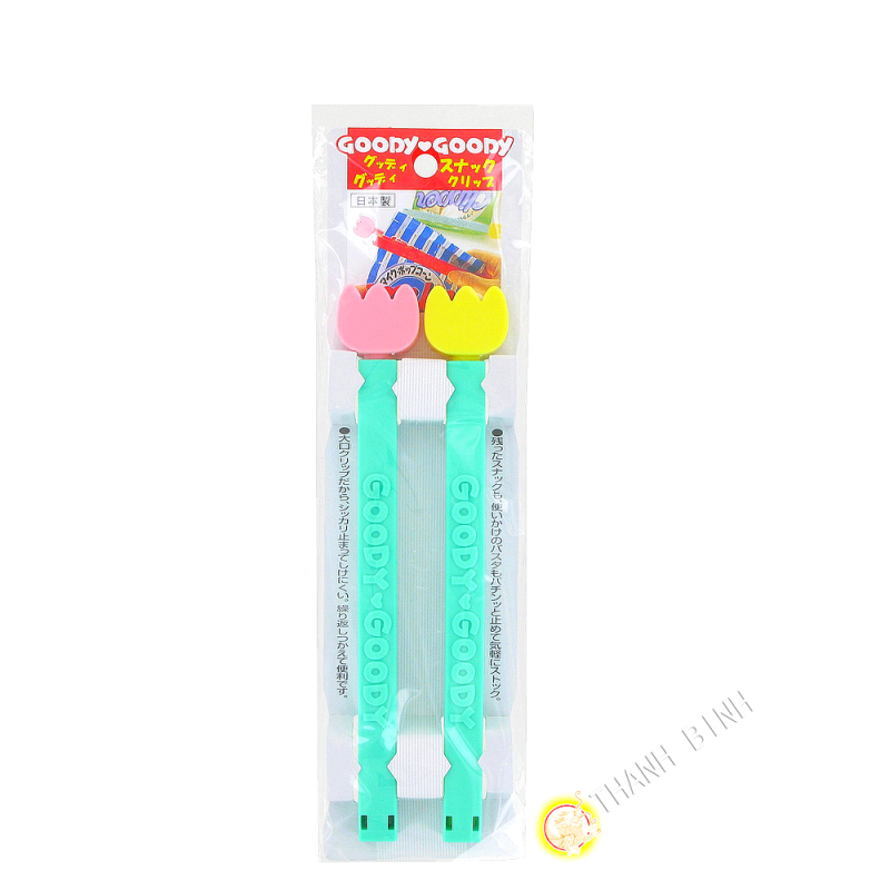 Befestigt, clip, beutel, kunststoff, 18,5 cm, lot 2pcs KOHBEC Japan