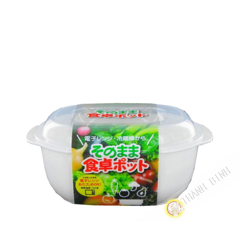 Box-food-rechteck mirco-welle 470ml 11x15xH6cm NAKAYA, Japan