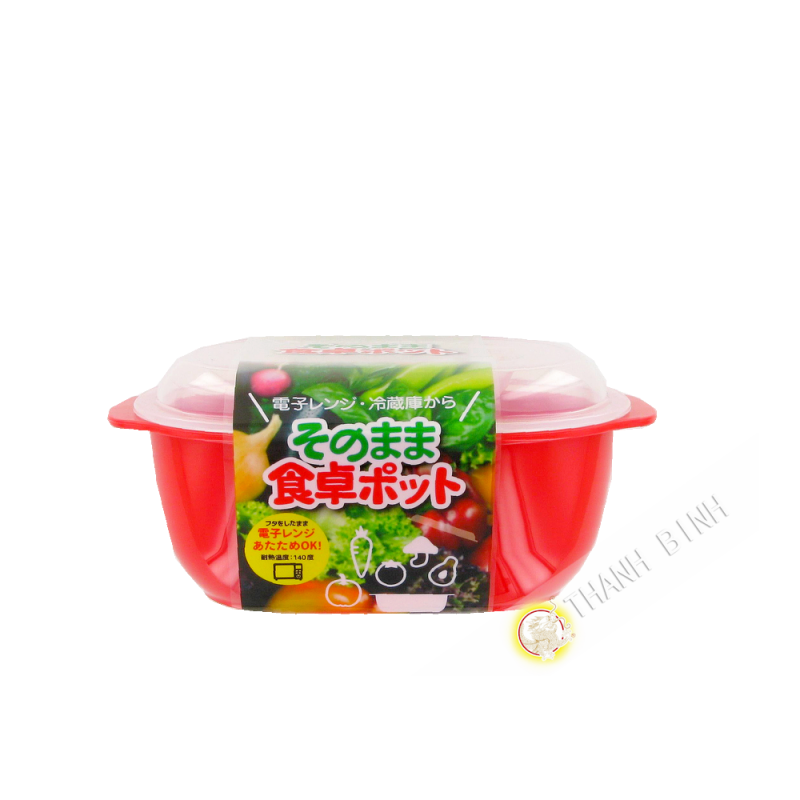 Boîte alimentaire rectangle mirco-onde 470ml 11x15xH6cm NAKAYA Japon