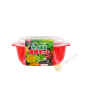 Boîte alimentaire rectangle micro-onde 470ml 11x15xH6cm NAKAYA Japon (1pc) Boîte alimentaire rectangle micro-onde 470ml 11x15xH6cm NAKAYA Japon (1pc)