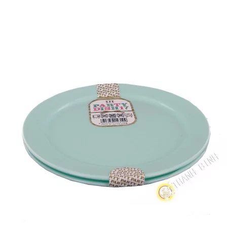 Assiette plate plastique pour fête, lot de 2pcs Ø17cm NAKAYA Japon
