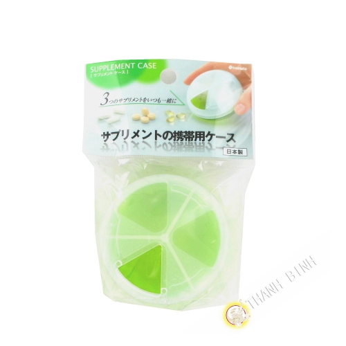 Doseuse à médicament vert Ø7,5cmx3,8cm INOMATA Japon
