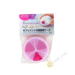 Doseuse à medicament rouge Ø7,5cmx3,8cm INOMATA Japon