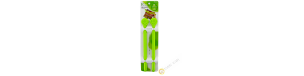 Clip / klemme fest plastikbeutel grün, 3x24,5cm-set 2pcs INOMATA, Japan