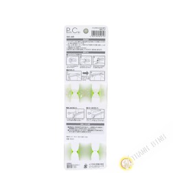 Clip / Clamp farm plastic sachet green 3x19cm, lot of 2pcs INOMATA Japan
