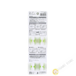 Clip / Pince ferme sachet plastique vert 3x19cm, lot de 2pcs INOMATA Japon