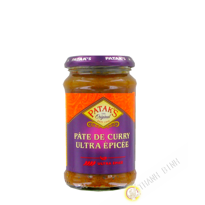 la pasta di Curry olio extra caldo PATAK 283g Regno Unito la pasta di Curry olio extra caldo PATAK 283g Regno Unito