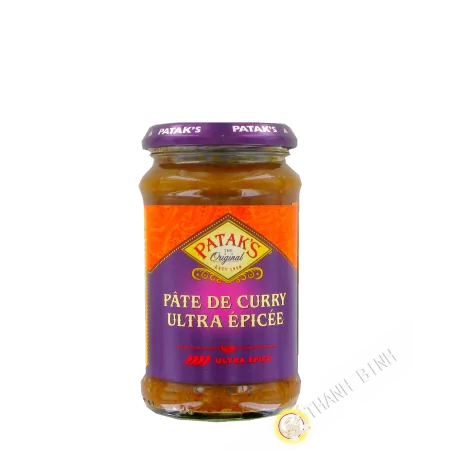 Curry paste extra hot PATAK'S 283g Royaume-Uni