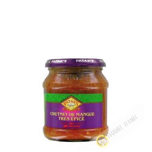 Caliente chutney de Mango PATAK DEL 340g Reino Unido