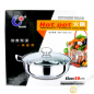 Thép không gỉ tan chảy marmite 28cm JIN RONG FA Trung Quốc Thép không gỉ tan chảy marmite 28cm JIN RONG FA Trung Quốc