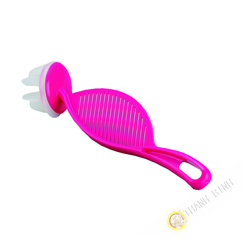 lavare il riso è manuale in plastica rosa Ø6x28cm INOMATA Giappone lavare il riso è manuale in plastica rosa Ø6x28cm INOMATA Giappone
