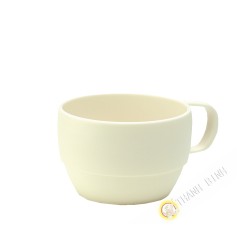 Cup plastic micro-ondable ivory 350ml 6x9,5cm m-o INOMATA Japan