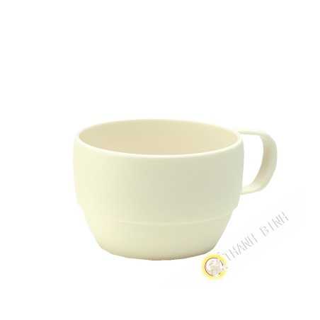 Cup plastic micro-ondable ivory 350ml 6x9,5cm m-o INOMATA Japan