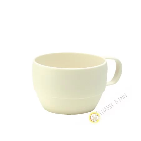 Tasse kunststoff micro-ondable elfenbein 350ml 6x9,5cm m-o INOMATA, Japan