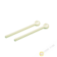 Clip / pince ferme sachet plastique ivoire 3x19cm, lot de 2pcs INOMATA Japon