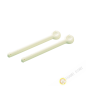 Clip / pince ferme sachet plastique ivoire 3x19cm, lot de 2pcs INOMATA Japon Clip / pince ferme sachet plastique ivoire 3x19cm, lot de 2pcs INOMATA Japon