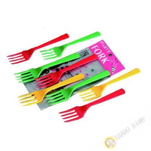 Small Fork plastic, lot of 8pcs 14cm KOHBEC Japan