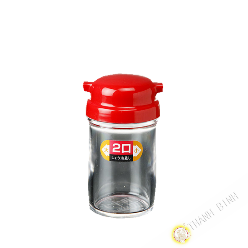 Pot à sauce bec verseur plastique rouge 5x11cm NAKAYA Japon Pot à sauce bec verseur plastique rouge 5x11cm NAKAYA Japon