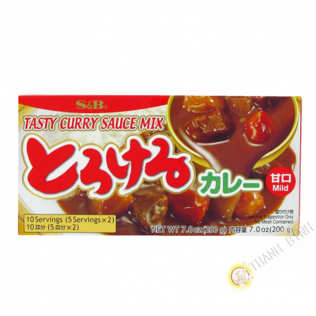 Tableta de curry suave SB 200g de Japón