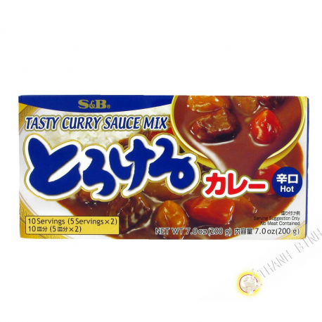 La tableta de curry picante SB 200g de Japón