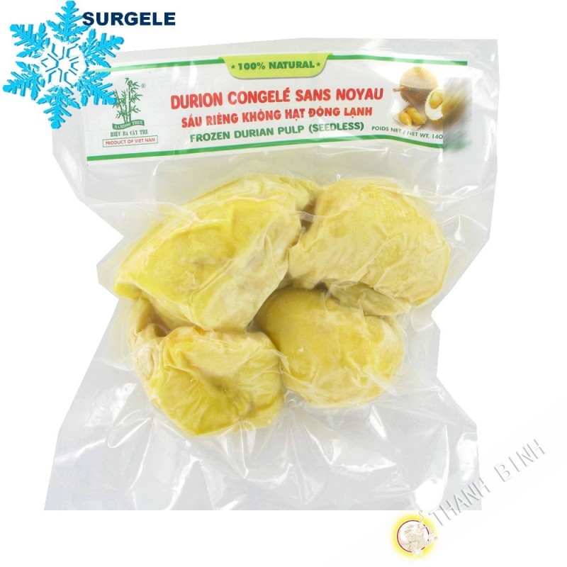 Durian, sin un núcleo de 100% de BAMBÚ natural 400g de Vietnam - SURGELES