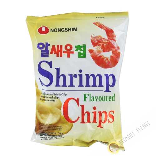 Chips beignet saveur crevettes NONGSHIM 75g Corée