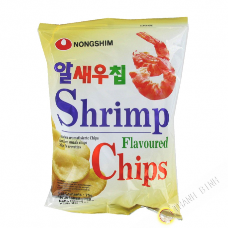 Los Chips de camarón NONGSHIM 75 g de Corea