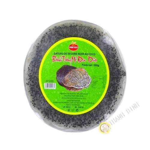 Pastel de sésamo negro y coco MINH HAO 500g de Vietnam