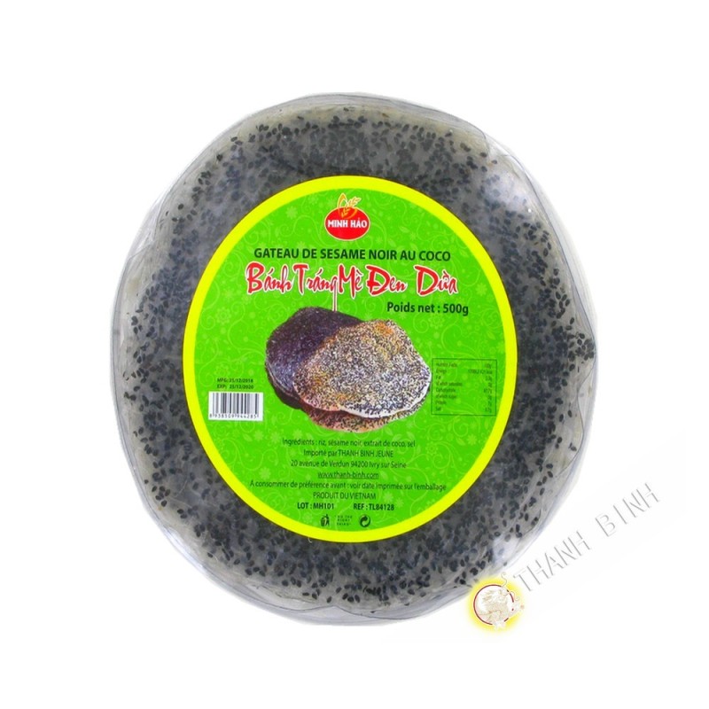 Cake black sesame and coconut MINH HAO 500g Vietnam