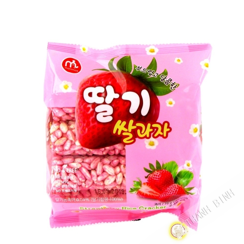 Crackers rice strawberry MAMMOS 70g Korea