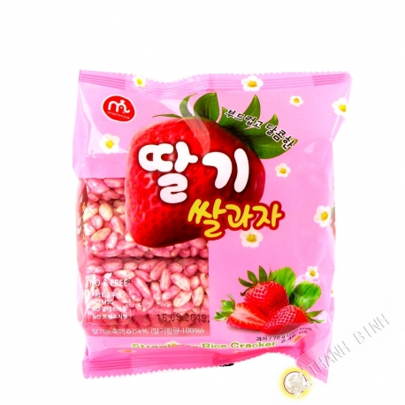 Crackers de riz fraise MAMMOS 70g Corée