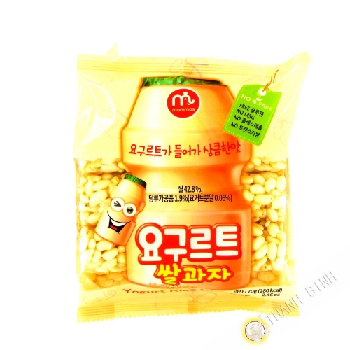 Galletas de arroz yogur MAMMOS 70g de Corea