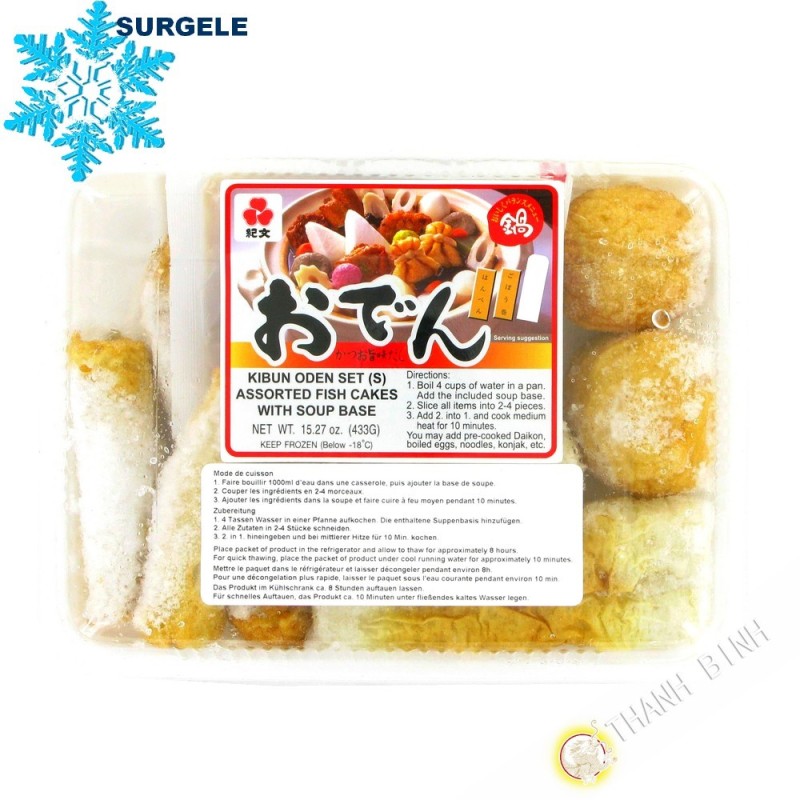 Surtido paté de pescado KIBUN oden Conjunto 433g Tailandia - SURGELES