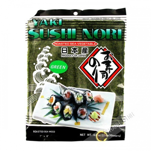 Feuille algue pour sushi 10 feuilles NORIICHI 22.6g Japon