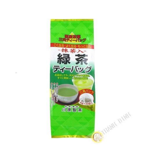 Ryokucha trà xanh với matcha KAWAHARA 120g Nhật Bản