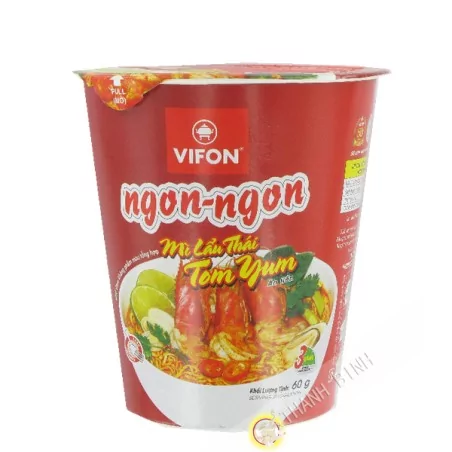 Suppe, Nudel-Lau-Thai-Tom-Yum-Schüssel NGON NGON karton VIFON 24x60g Vietnam