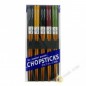 Baguette japonaise 5 paires couleur aléatoire