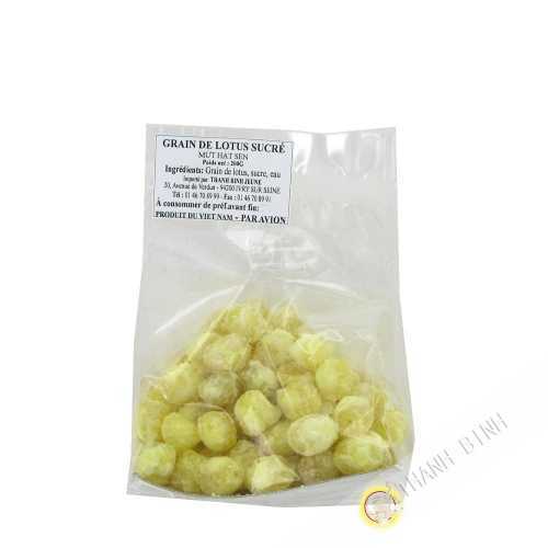 Grano de lotus dulce DRAGÓN de ORO de la bolsita de 150 gr. de VIET NAM