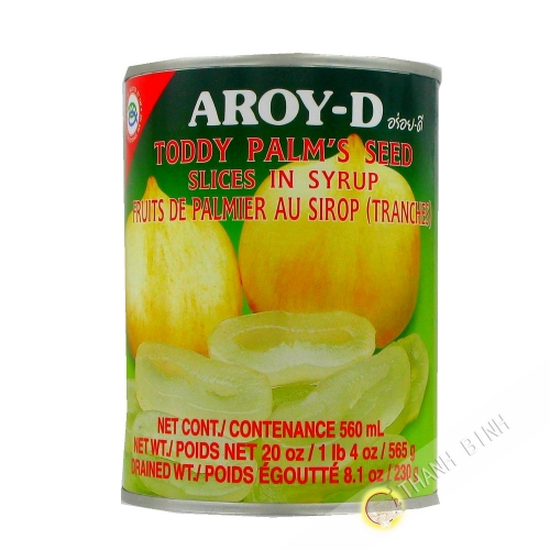 The Fruit of the palm tree cut in syrup AROY-D 565g Thailand