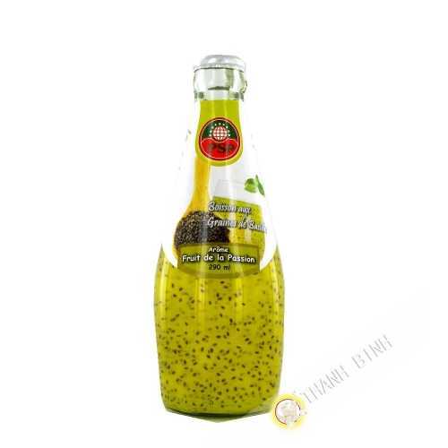 Boisson aux graines de basilic grenade 290ml Thailande