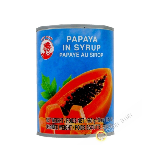 Papaye en morceaux au sirop léger 565g Thailande