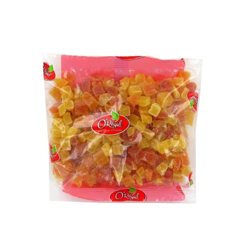 Mélange papayes et ananas cubes ORIENCO 250g Thailande