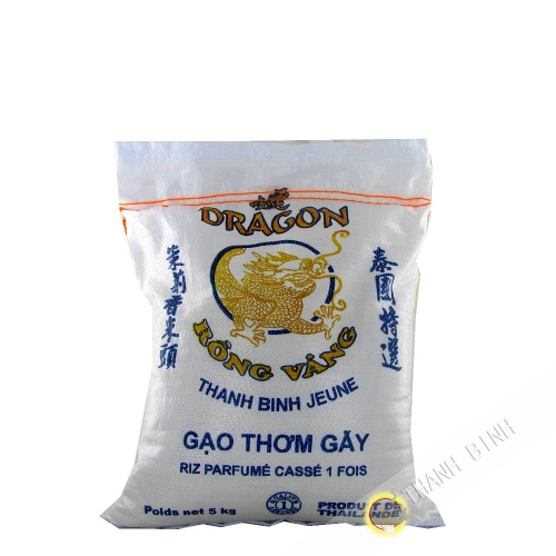 Fragrant rice broken 1 time DRAGON GOLD 5kg Thailand